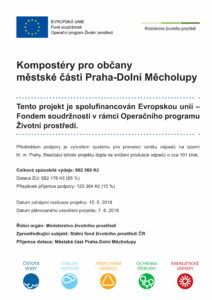 Povinná publicita - dotace kompostéry 2018