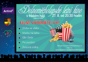 Plakát-letní kino v Malém háji
