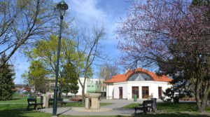 park škola fontána