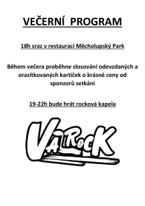 šlapka 2022 pozvánka na hudební večer