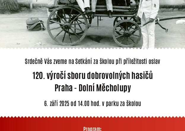 Plakátek k 120. výročí sbor hasičů