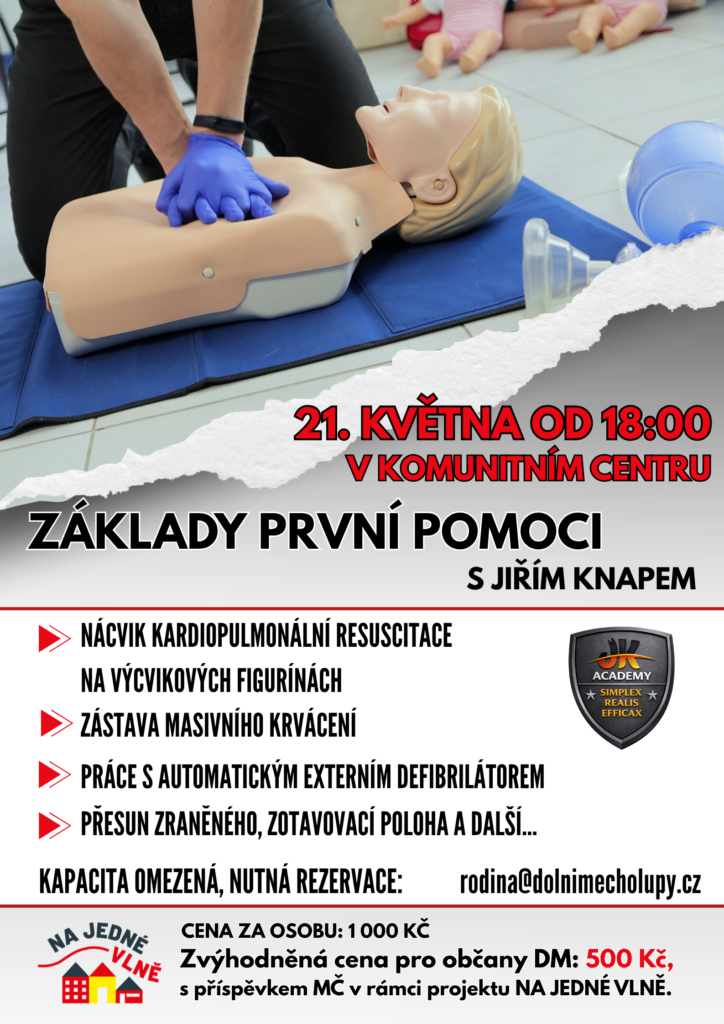 Plakát na kurz první pomoci