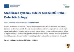 Stabilizace systému stabilní zeleně